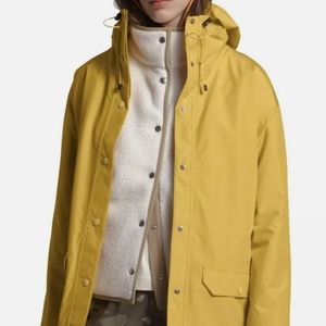 North Face waterproof yellow rain coat